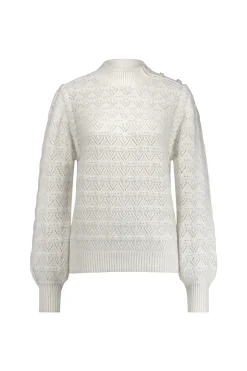 Abby pearl pullover - off white