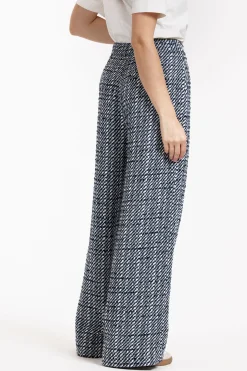 Alex tweed trousers - dblue/kit