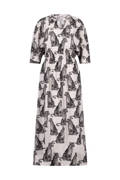 Alina panther dress - kit/black