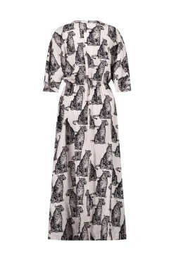 Alina panther dress - kit/black