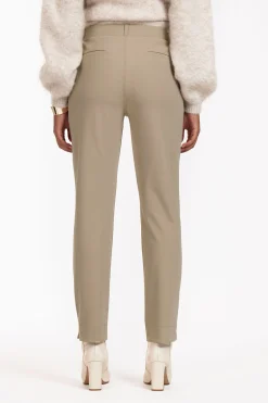 Anna bonded trousers - latte