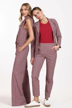 Anna check trousers - multi color