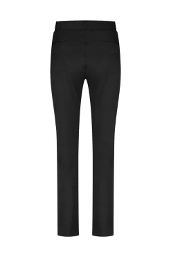 Anna shiny bonded trousers - black