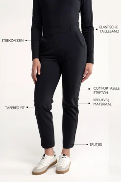 Anne bonded trousers - black