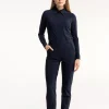 Anne bonded trousers - dark blue