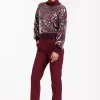 Anne bonded trousers - merlot