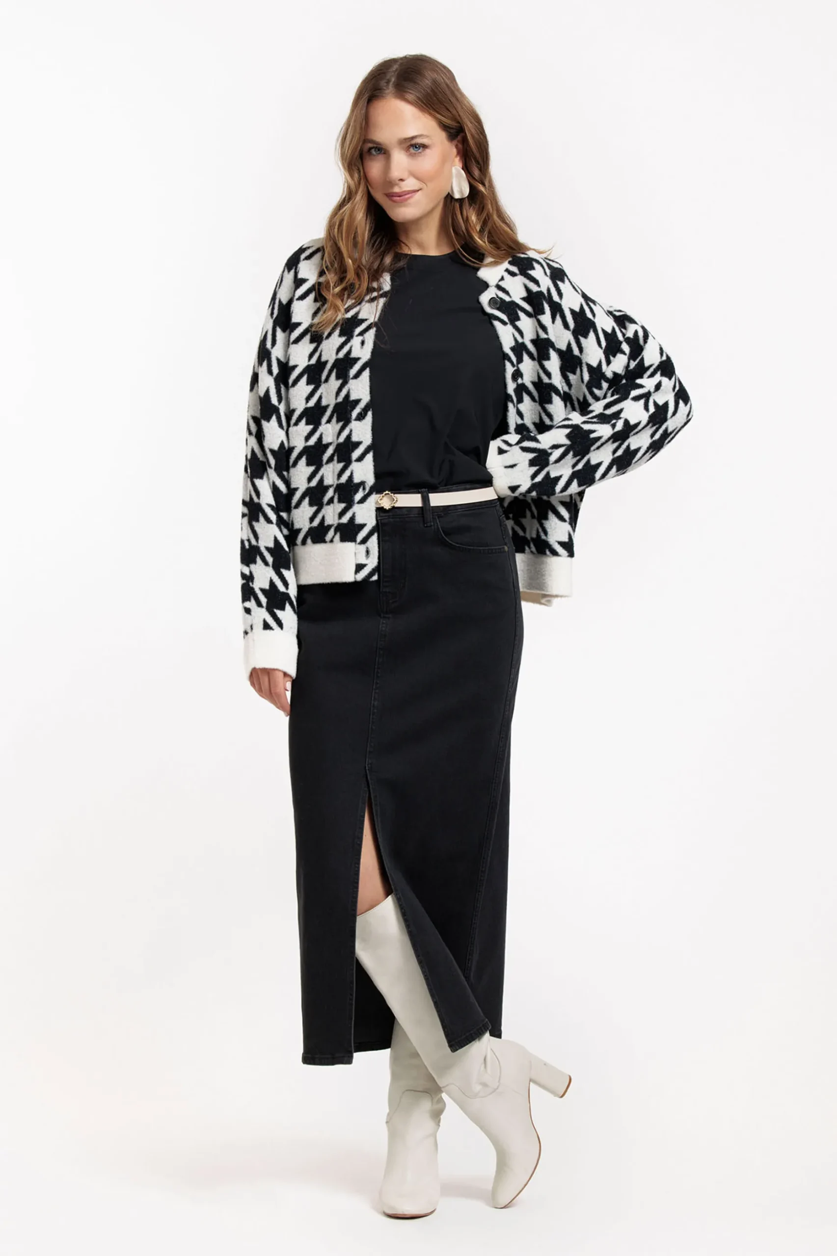 Annebella denim skirt - black