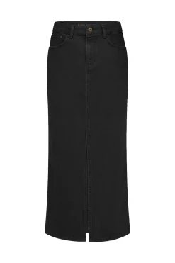 Annebella denim skirt - black