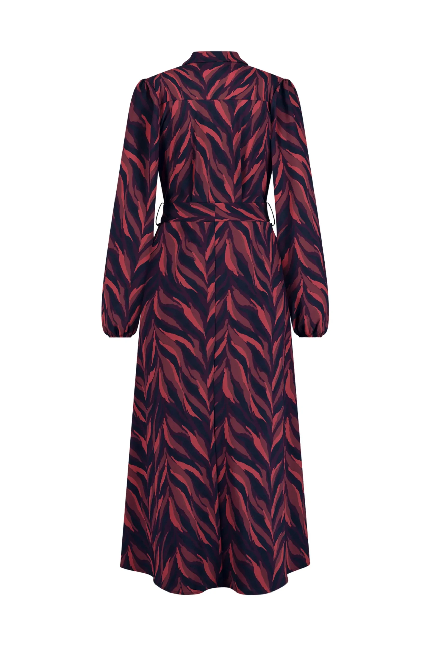 Anouk leaves dress - darkblue/merlot