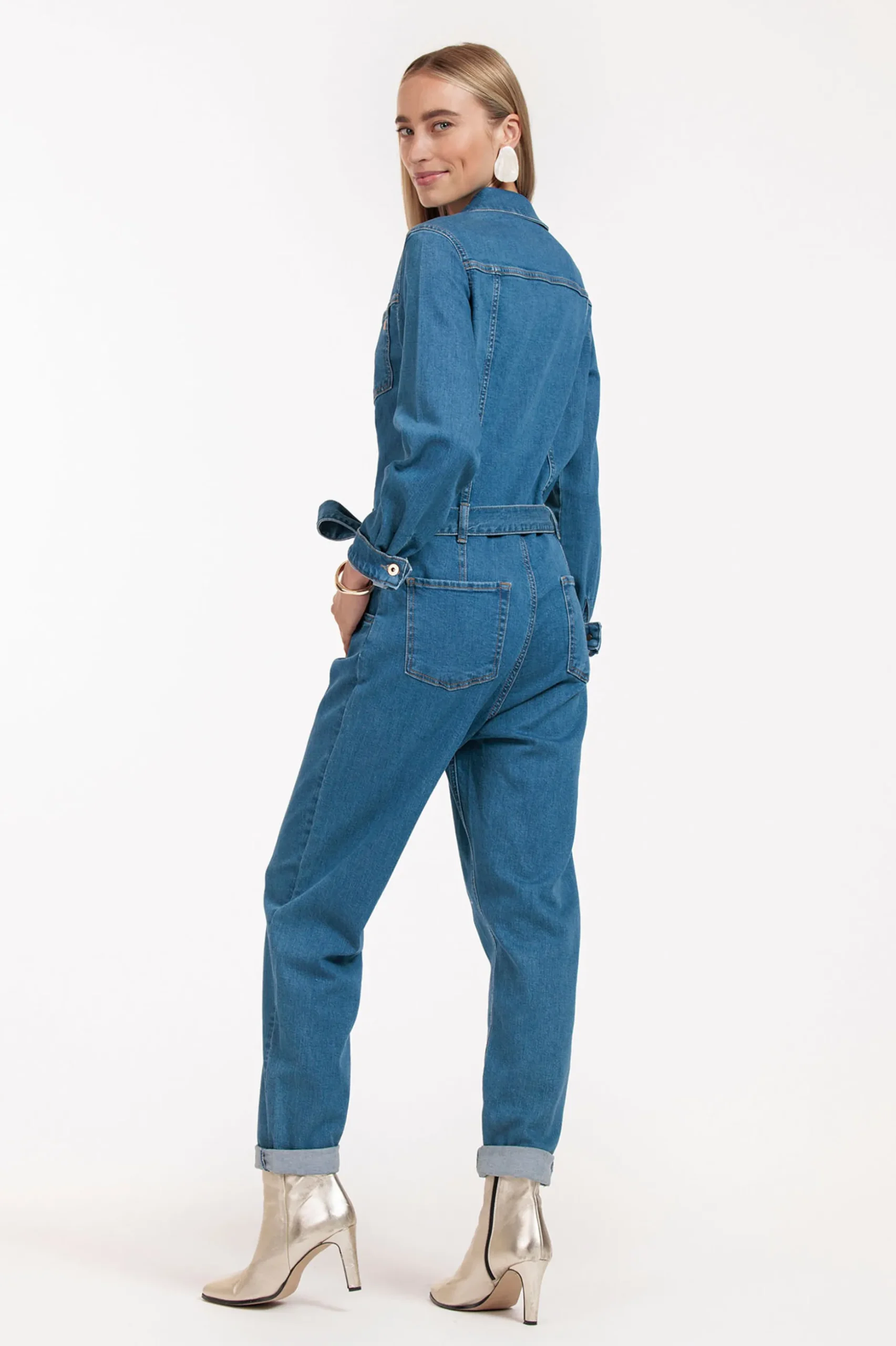 Ariane denim jumpsuit - denim blue