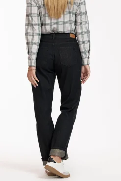 Ava gold trousers - black