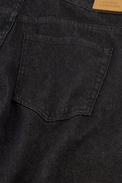Ava gold trousers - black
