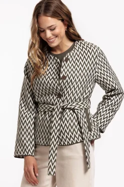 Azra zig zag jacket - new army/kit
