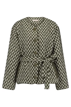 Azra zig zag jacket - new army/kit