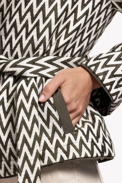 Azra zig zag jacket - new army/kit