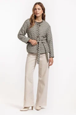 Azra zig zag jacket - new army/kit