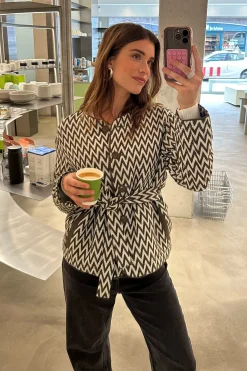 Azra zig zag jacket - new army/kit