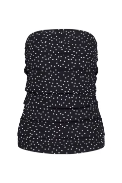 Bandeau irr dot top - black/off white