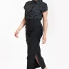 Barb irr dot blouse - black/off white
