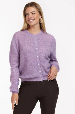 Bibi mohair cardigan - lila