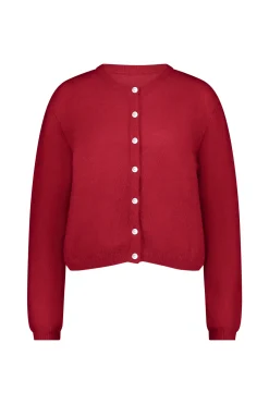 Bibi mohair cardigan - red