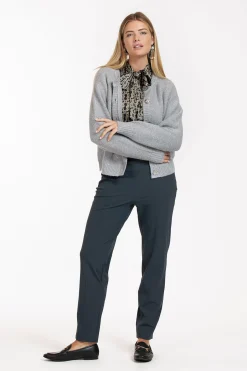 Bobby bow signature blouse - latte/black