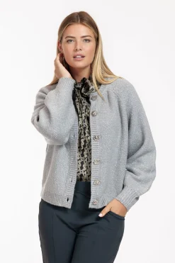 Bobby bow signature blouse - latte/black