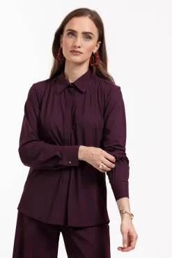 Bobby fancy blouse - blackberry