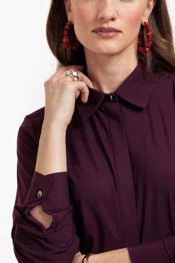Bobby fancy blouse - blackberry