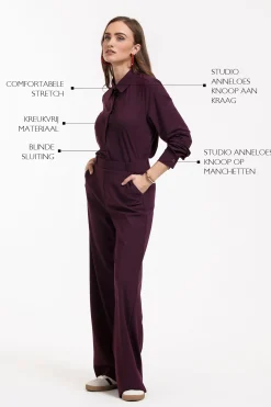 Bobby fancy blouse - blackberry