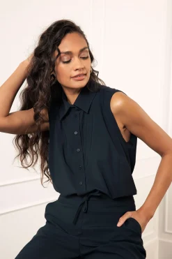 Bobby sls blouse - dark blue