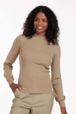 Brady shiny pullover - latte