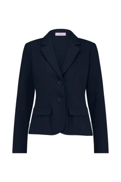 Bright bonded blazer - dark blue