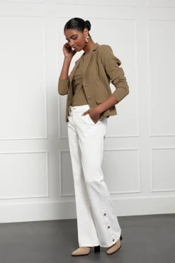 Bright bonded blazer - earth