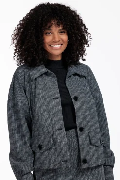 Brioni bnd tweed jacket - black/off white