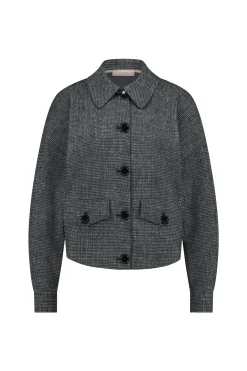 Brioni bnd tweed jacket - black/off white