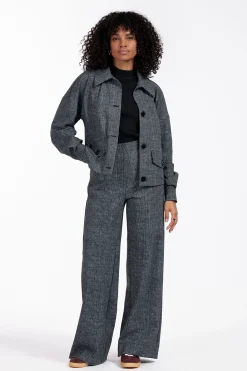 Brioni bnd tweed jacket - black/off white