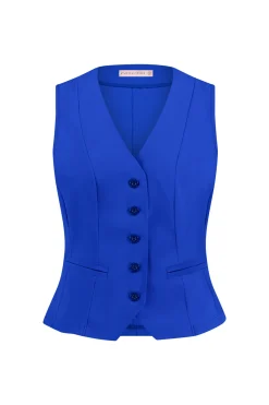 Bruno gilet - cobalt