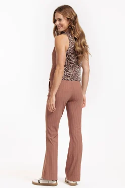 Bruno pinstripe gilet - chocolate/kit