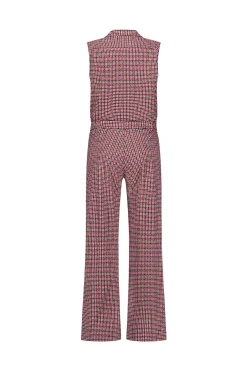 Burnice check jumpsuit - multi color