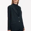 Camille button blazer - dark blue