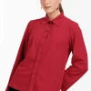 Caress blouse - dark red