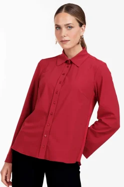 Caress blouse - dark red