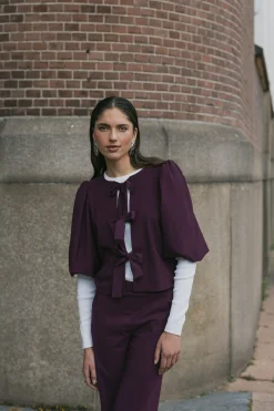 Celine blouse - blackberry