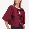 Celine blouse - merlot