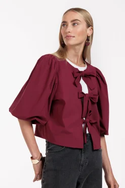 Celine blouse - merlot