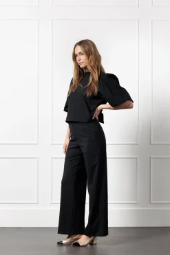 Celine 2way blouse - black