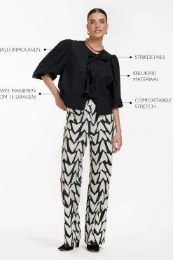Celine 2way blouse - black