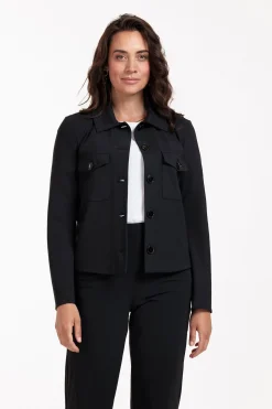 Claire bonded jacket - black