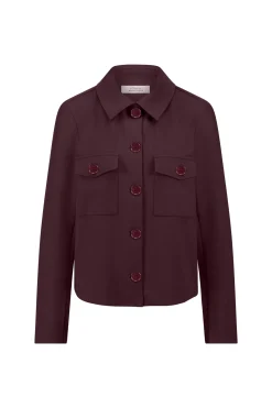 Claire bonded Jacket - blackberry